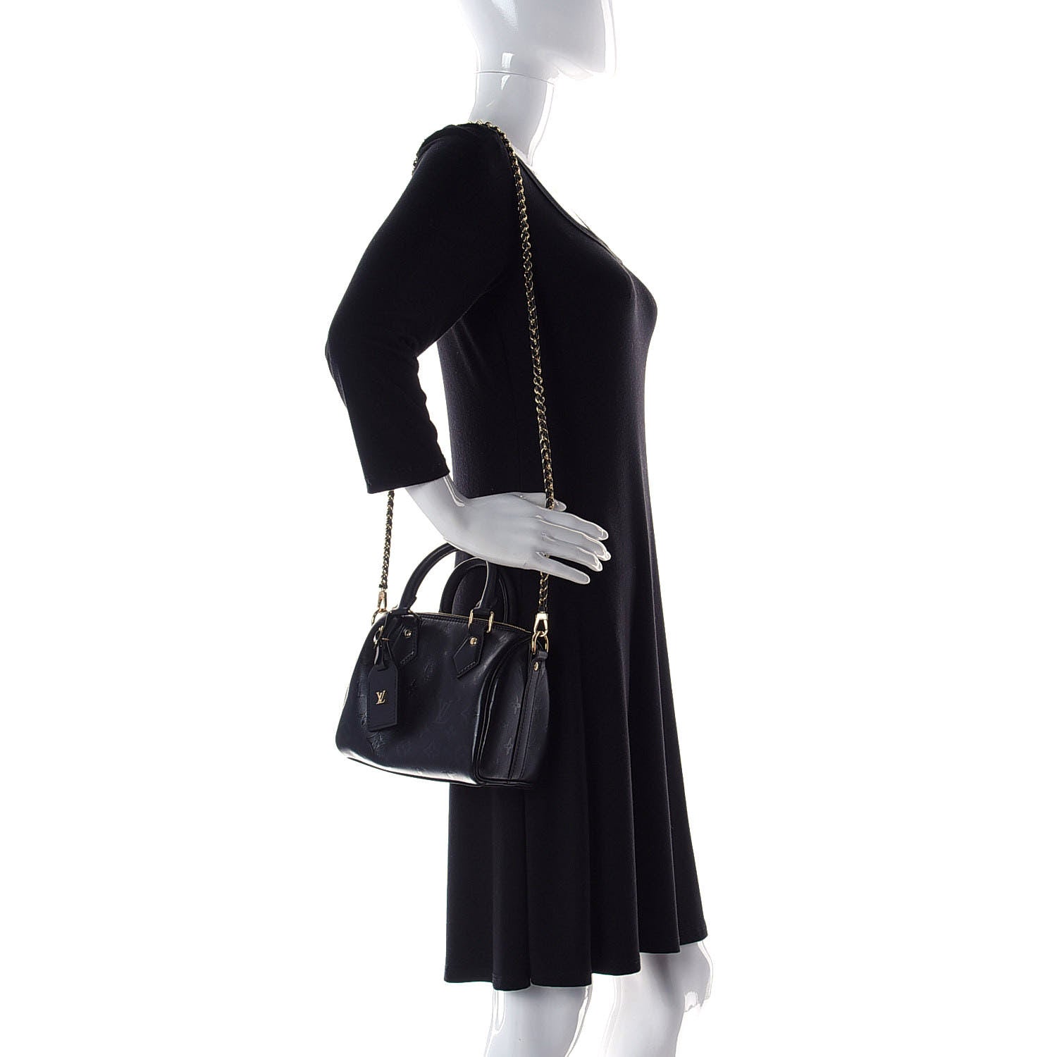 Louis Vuitton Monogram Ink Speedy BB Black 2 of 9