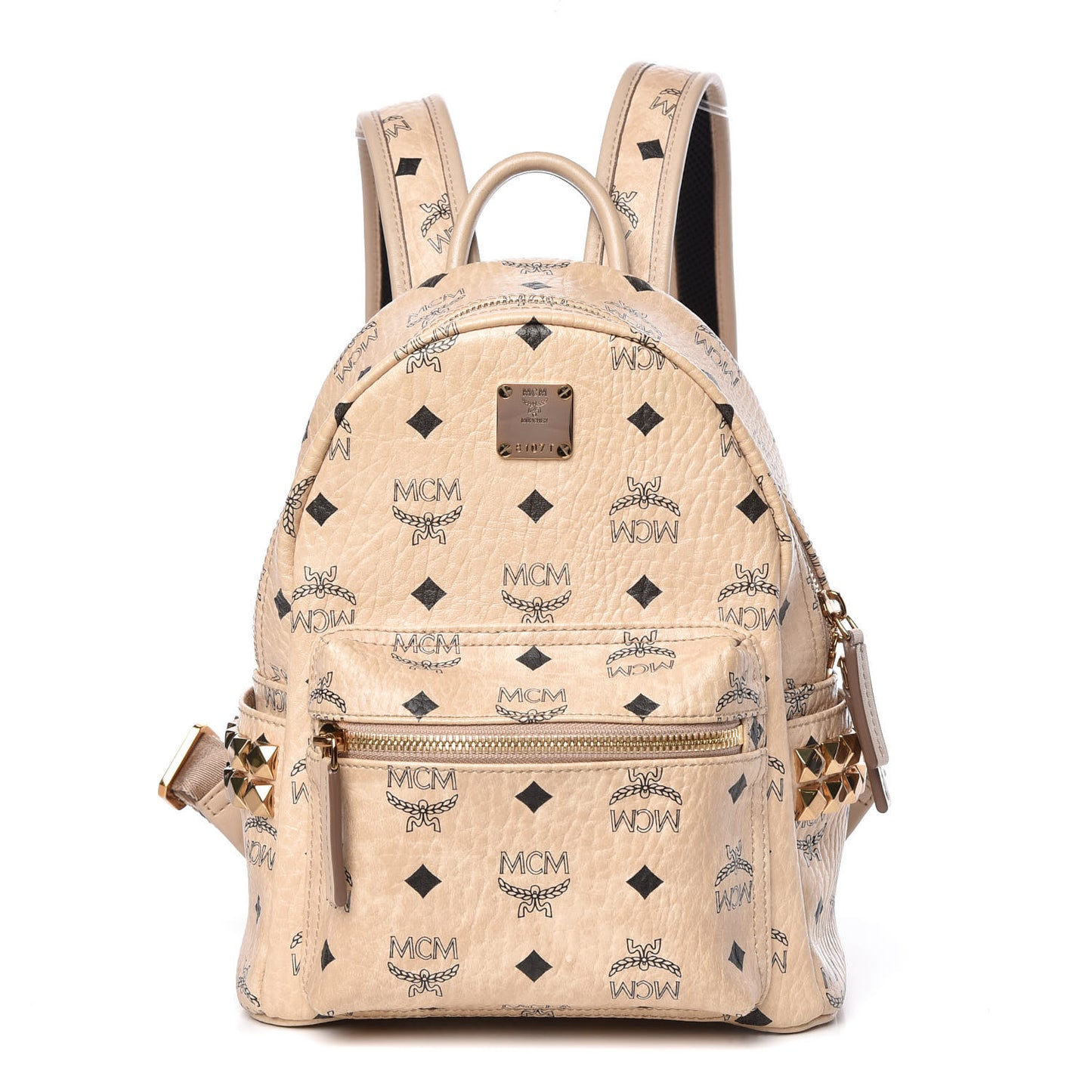 Visetos Side Stud Mini Stark Backpack Beige