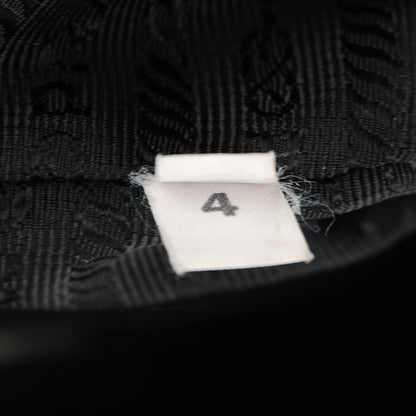 Prada Tessuto Nylon Vitello Foldover Pushlock Satchel Black 8 of 8