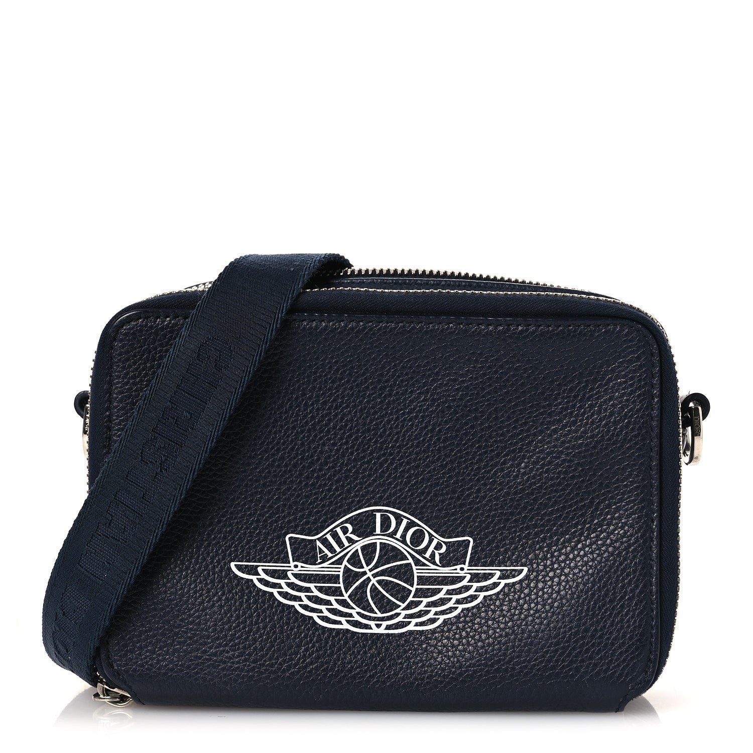 Christian Dior x AIR JORDAN Grained Calfskin Crossbody Blue 1 of 13