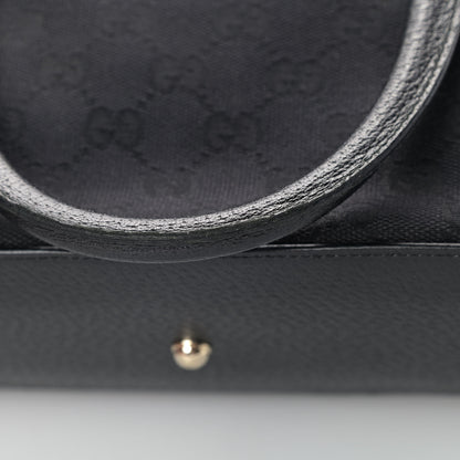 Gucci Monogram Medium Horsebit Nail Dome Bag Black 11 of 11