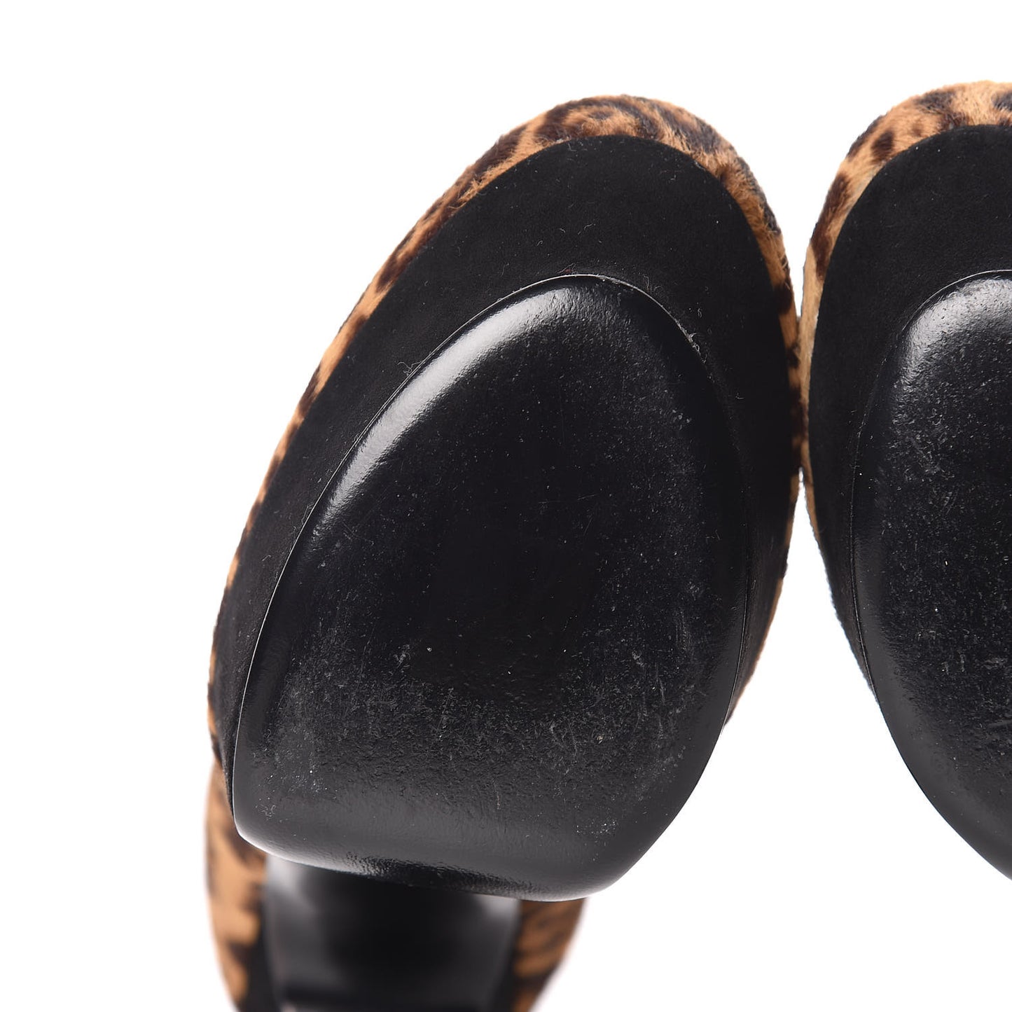 Calf Hair Leopard Print Palais 105 Platform Pumps 38.5