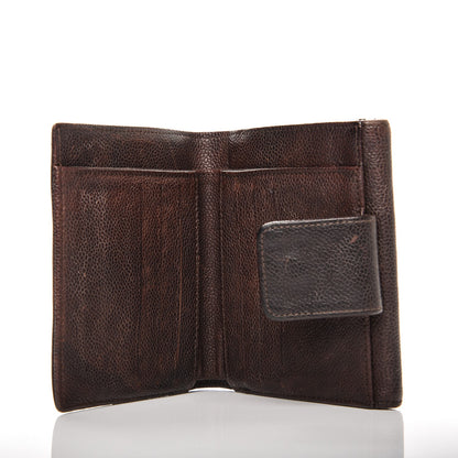 Chanel Caviar Outdoor Ligne French Wallet Brown 6 of 8