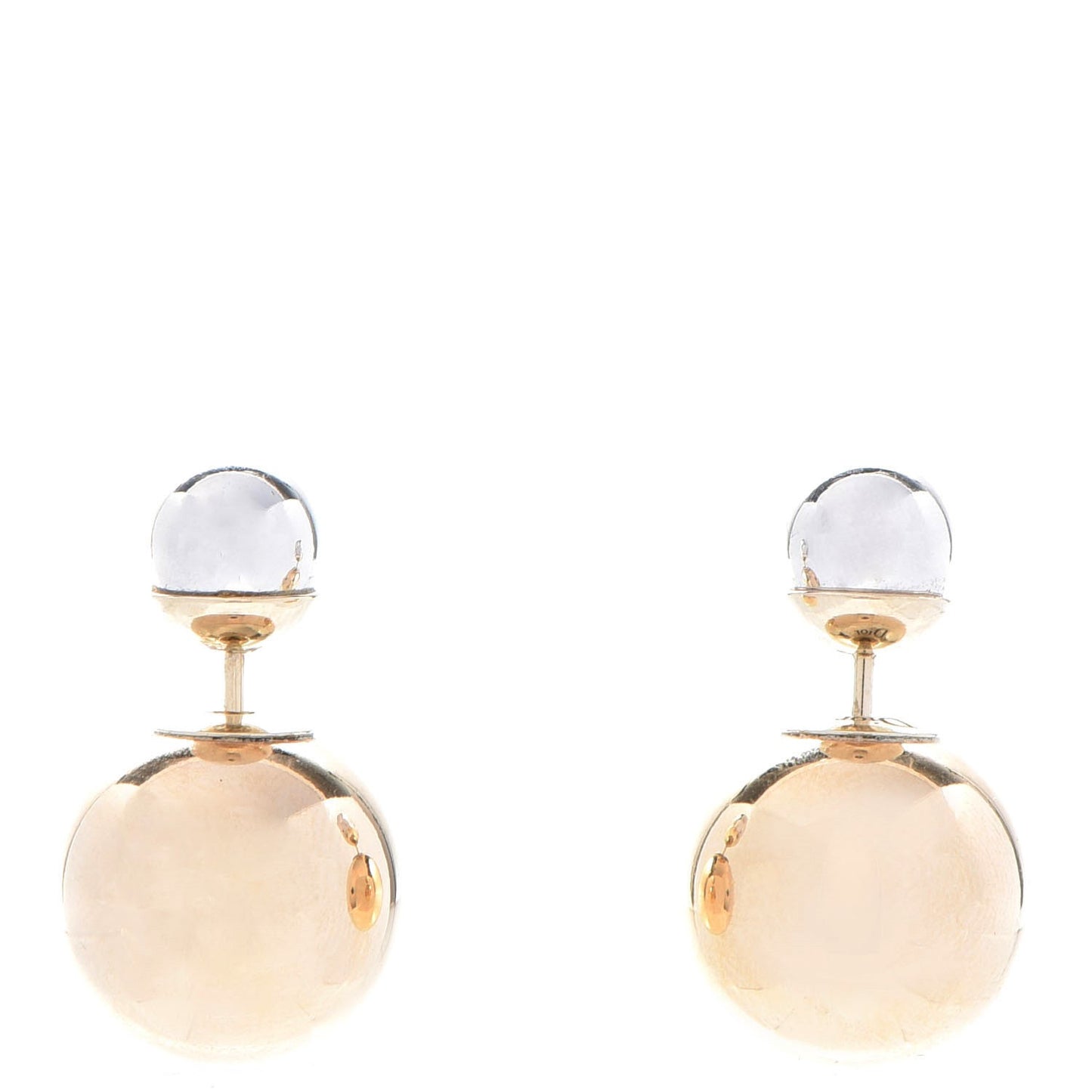 Mise En Dior Tribal Earrings Silver Gold
