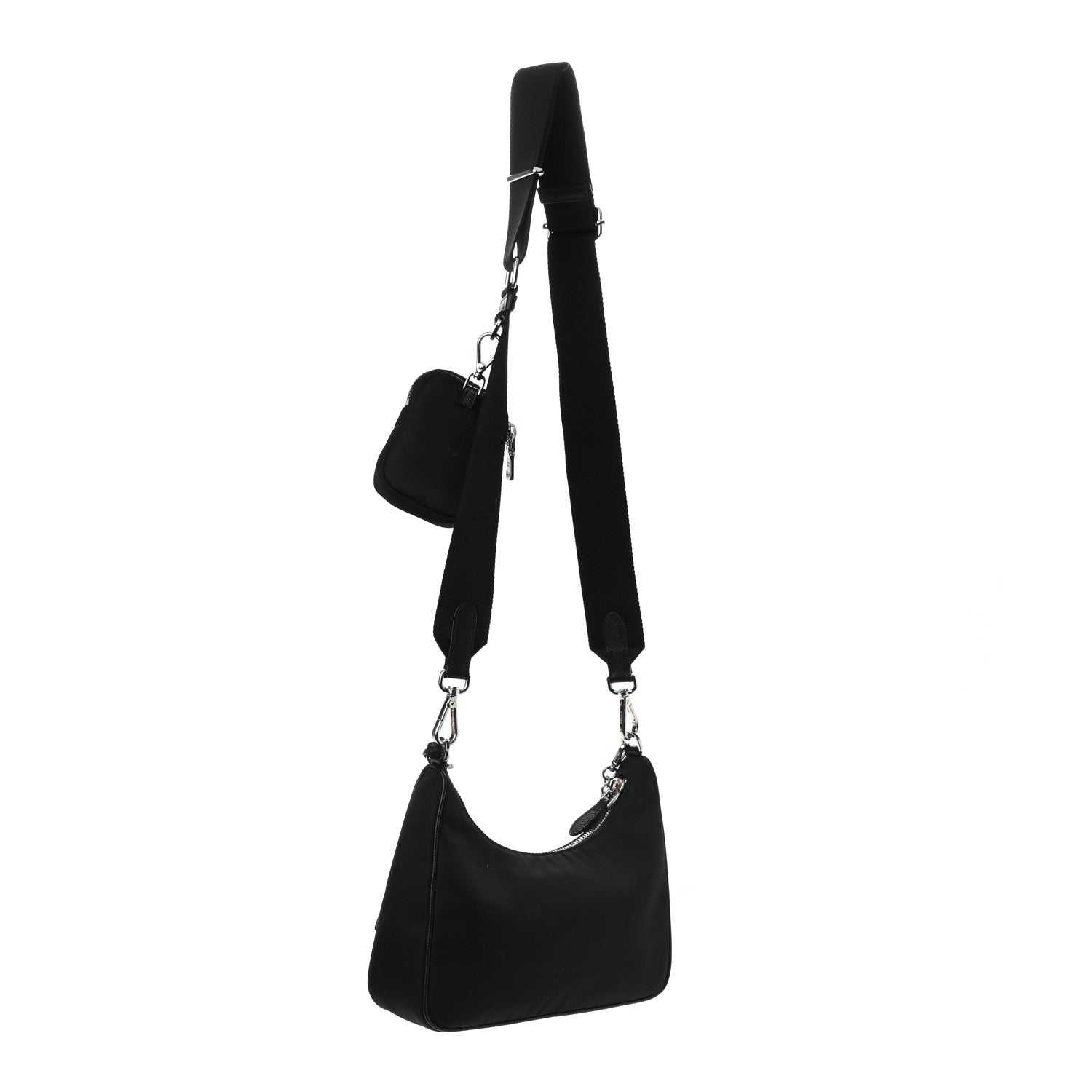 Prada Nylon Re-Edition 2005 Shoulder Bag Black 3 of 14