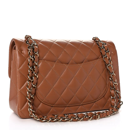 Chanel Lambskin Quilted Small Double Flap Brown 3 of 11