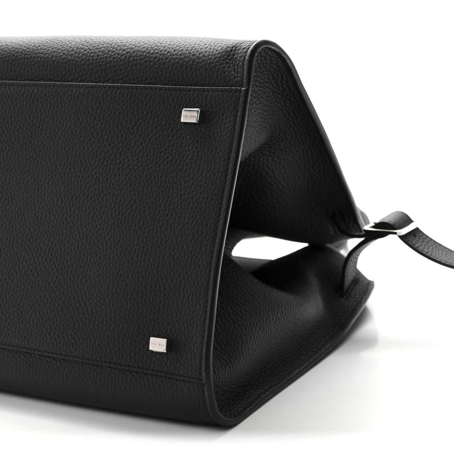 Matte Grained Calfskin Soft Margaux 15 Black