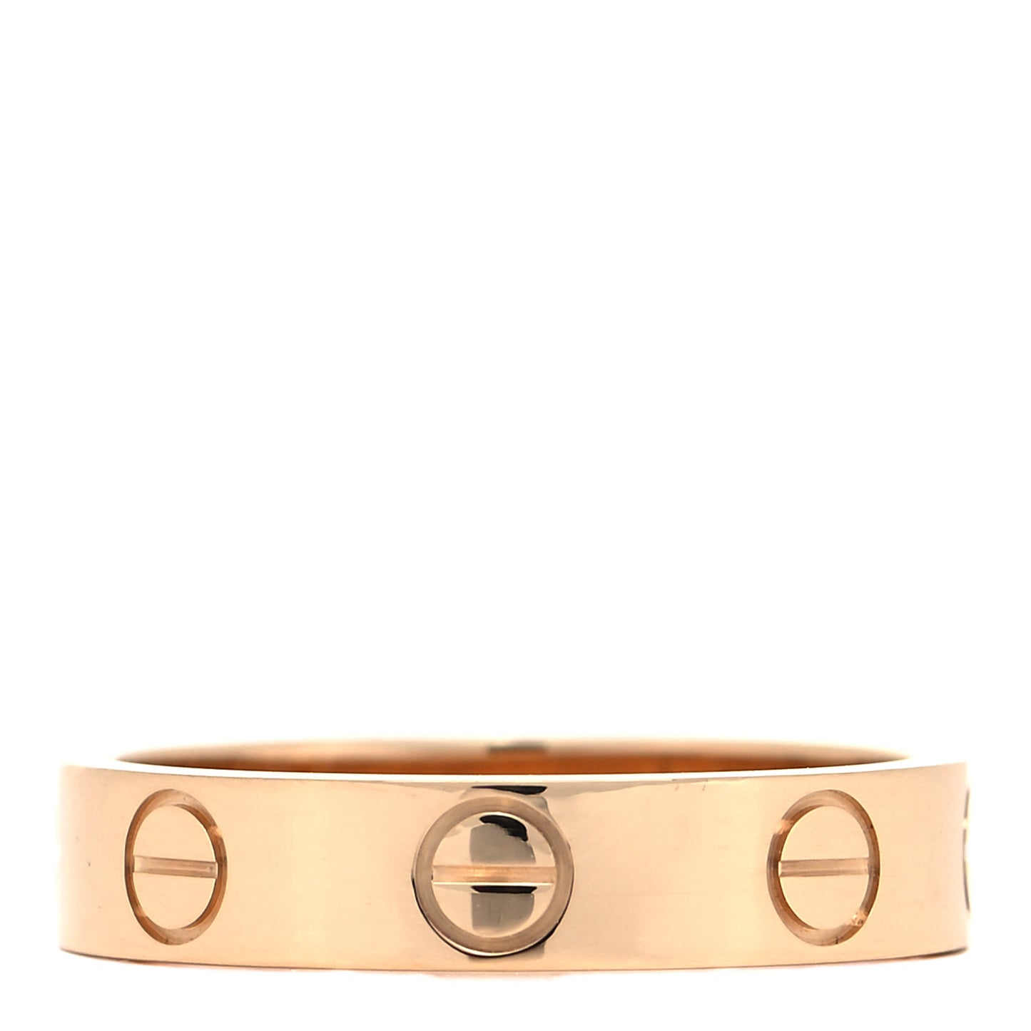 18K Yellow Gold 3.5mm LOVE Wedding Band Ring 47 4