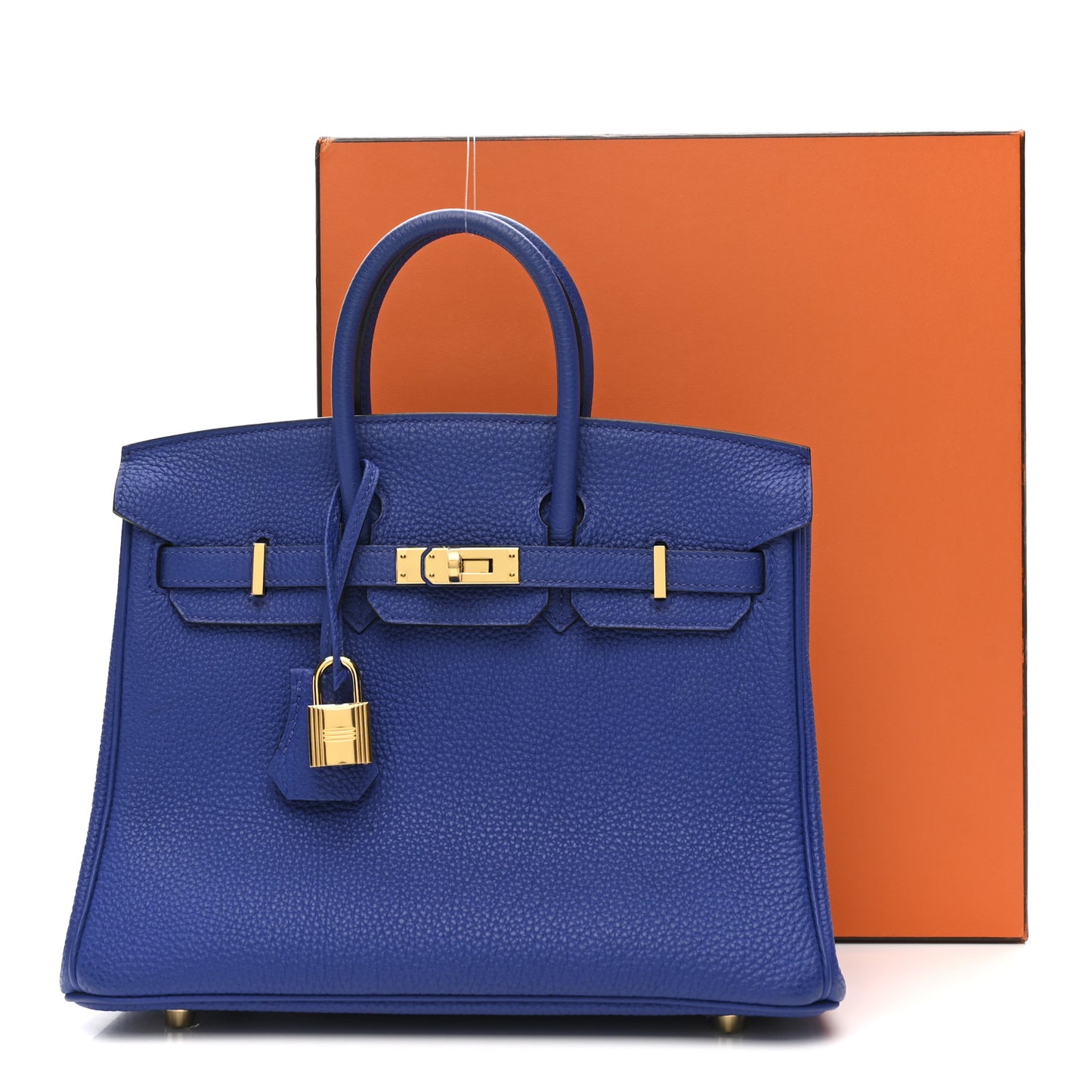 Togo Birkin 25 Bleu Electrique