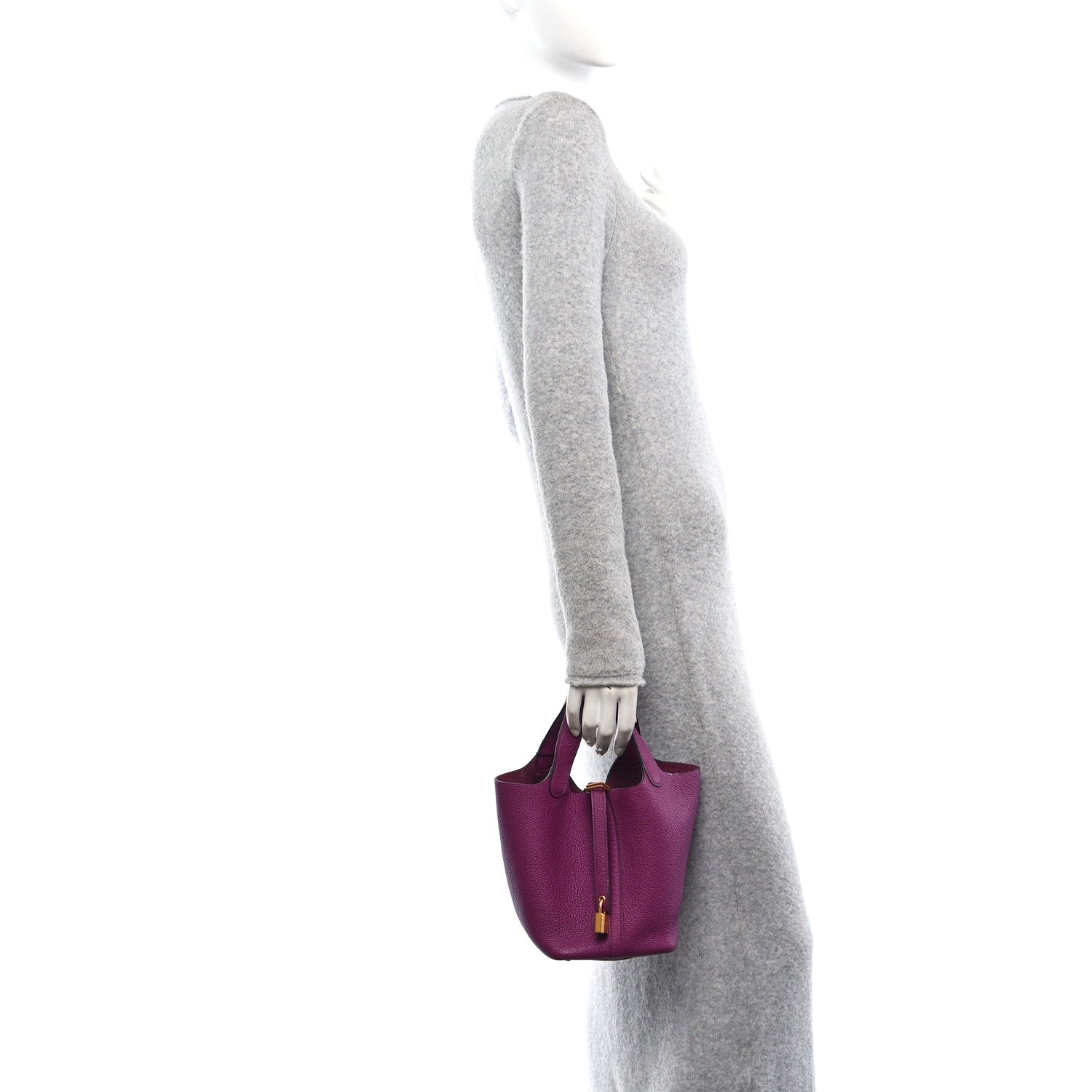 Hermes Taurillon Clemence Picotin Lock 18 PM Anemone 2 of 11