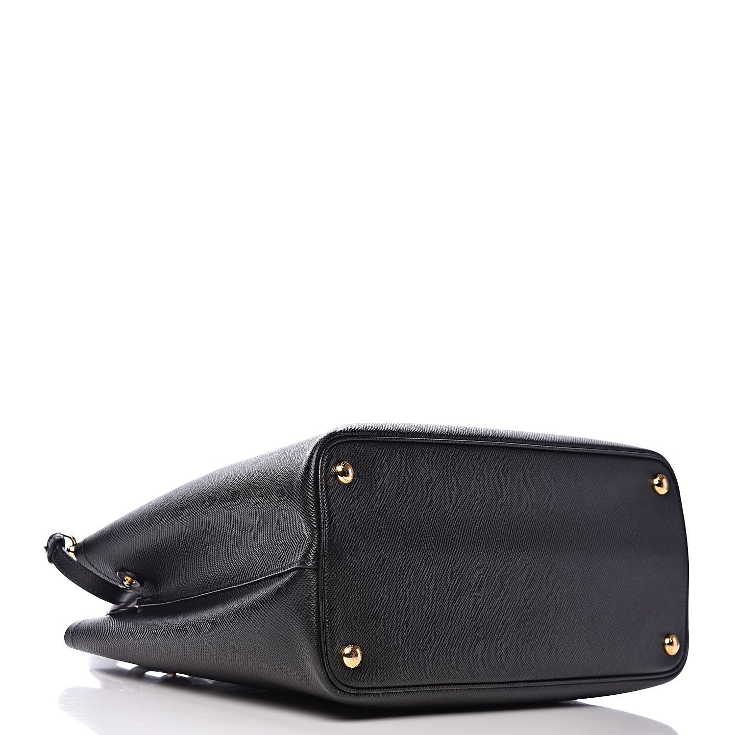 Prada Saffiano Cuir Medium Double Bag Black Fuoco 4 of 18