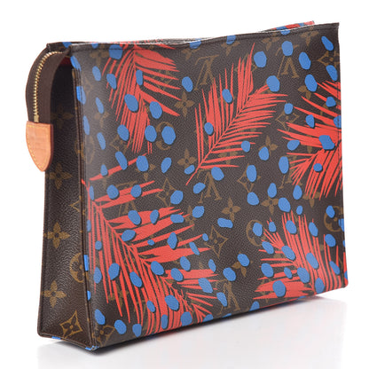 Louis Vuitton Monogram Jungle Dots Toiletry Pouch 26 Coquelicot Denim 3 of 8