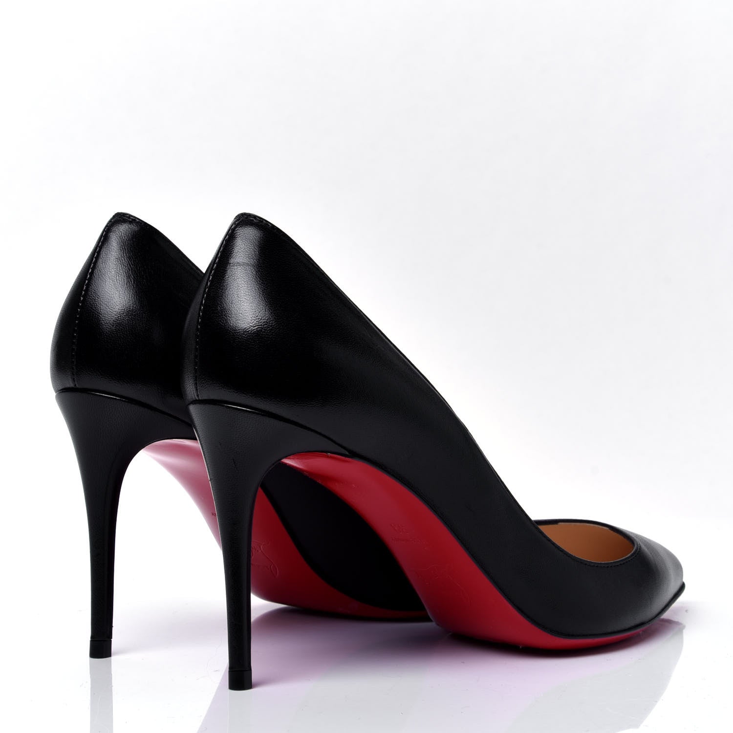 Christian Louboutin Shiny Nappa Pigalle Follies 85 Pumps 39 Black 3 of 9