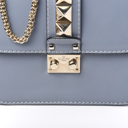 Valentino Garavani Vitello Small Glam Lock Rockstud Flap London Stone 8 of 8