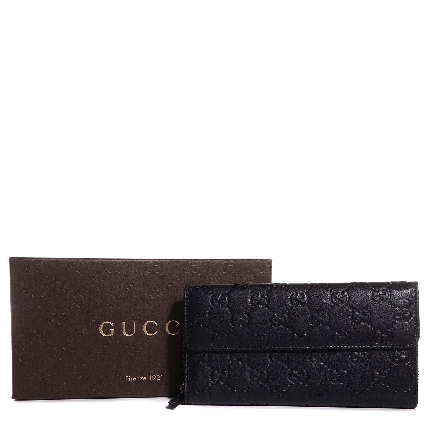Gucci Guccissima Continental Zip Wallet Black 8 of 8