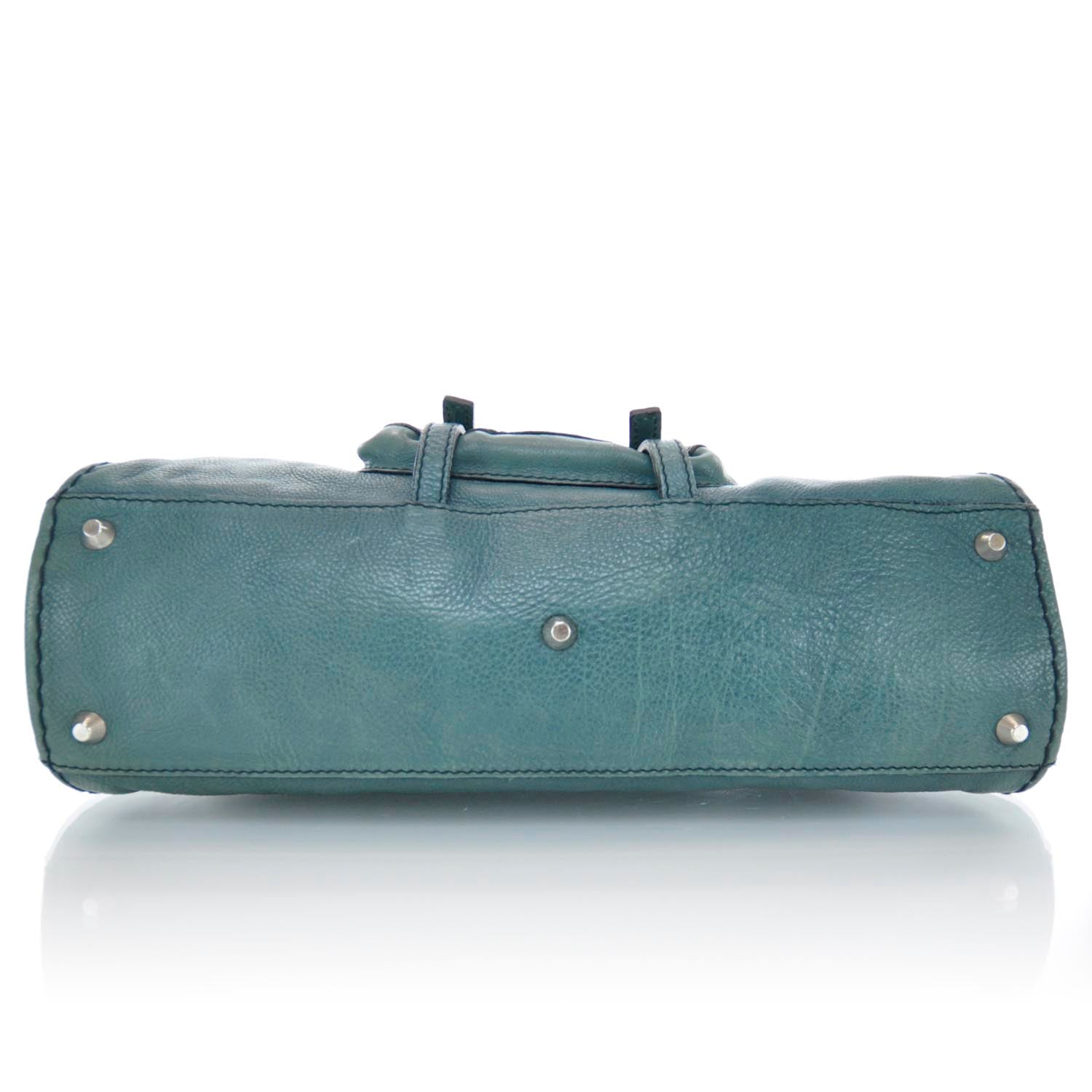 Chloe Leather Edith Satchel Green 4 of 9