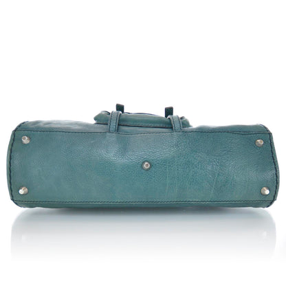 Chloe Leather Edith Satchel Green 4 of 9