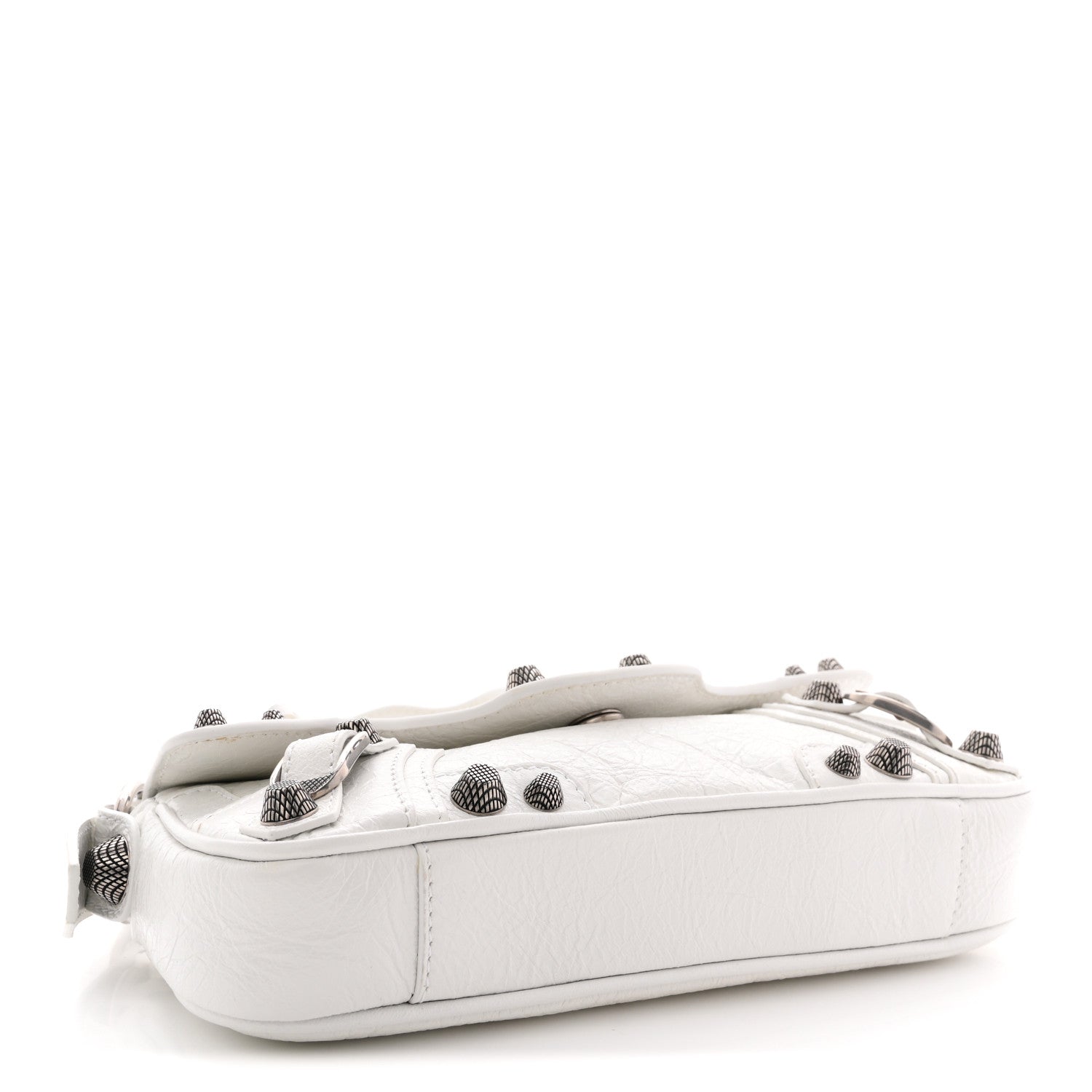 Balenciaga Agneau Arena Le Cagole Sling Bag XS Optic White 4 of 11