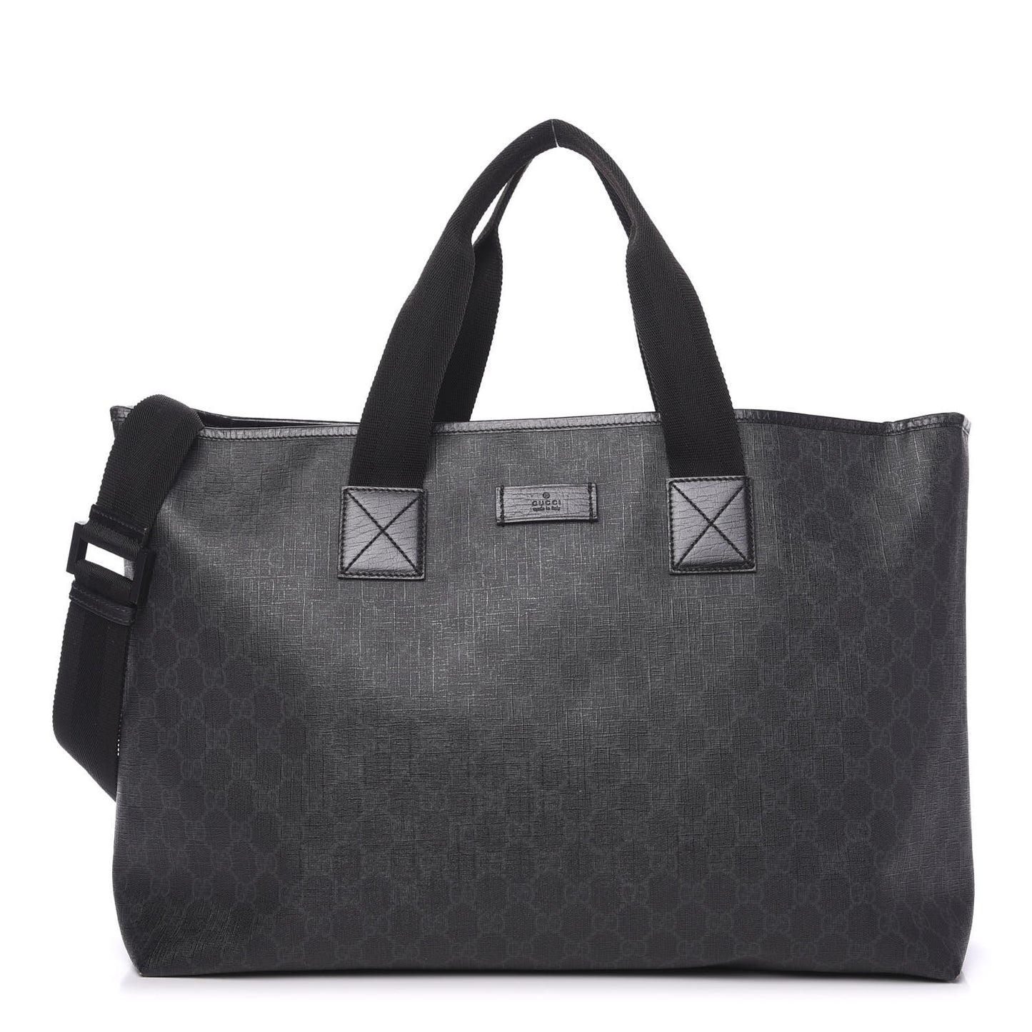 GG Plus Monogram Travel Bag Black