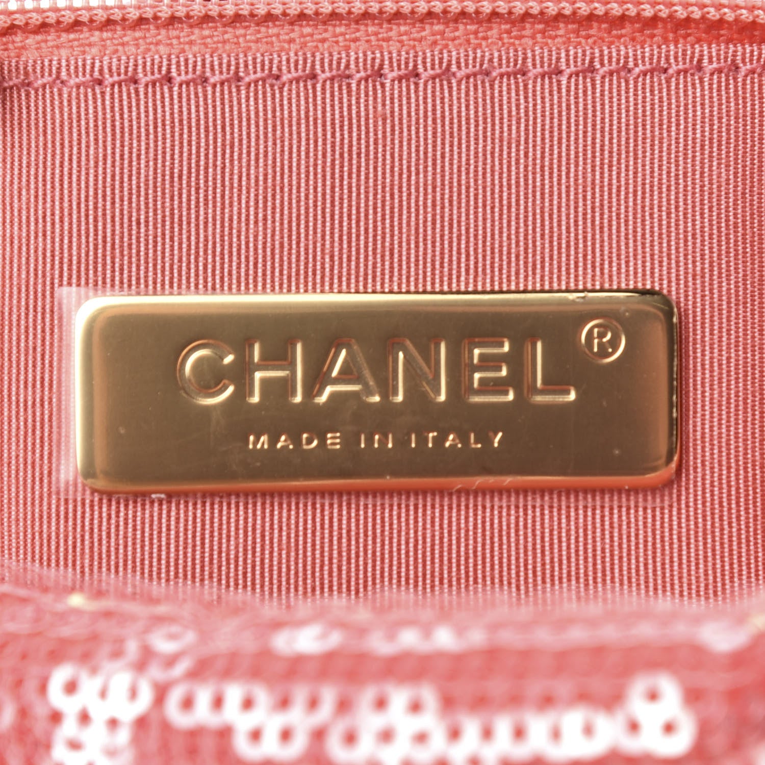 Chanel Sequin Quilted Medium 19 Flap Coral 8 of 10