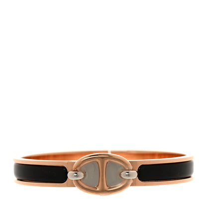 Hermes Enamel Mini Clic Chaine d'Ancre Bracelet PM Black 1 of 5