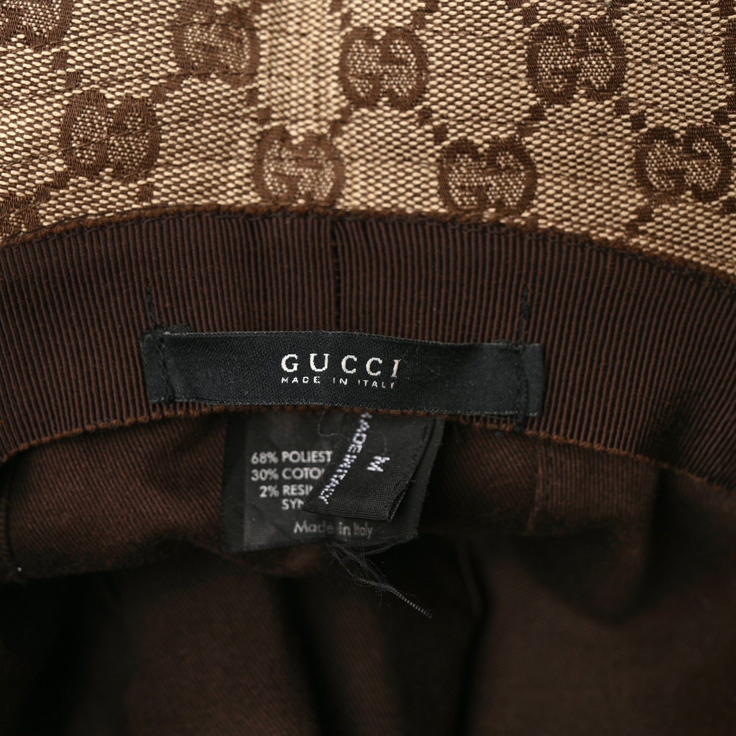 Monogram Web Bucket Hat M Brown