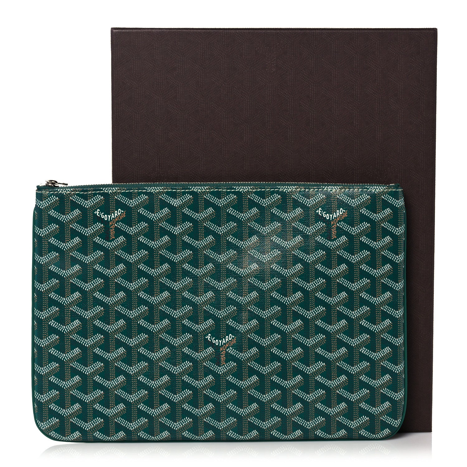 Goyard Goyardine Senat Pochette MM Green 10 of 10