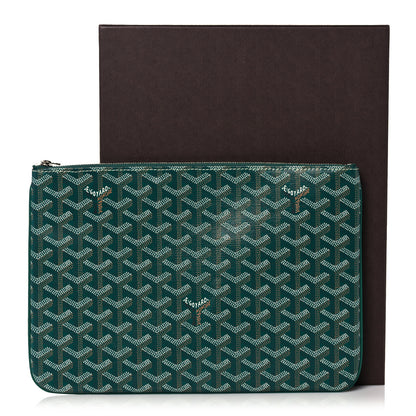 Goyard Goyardine Senat Pochette MM Green 10 of 10
