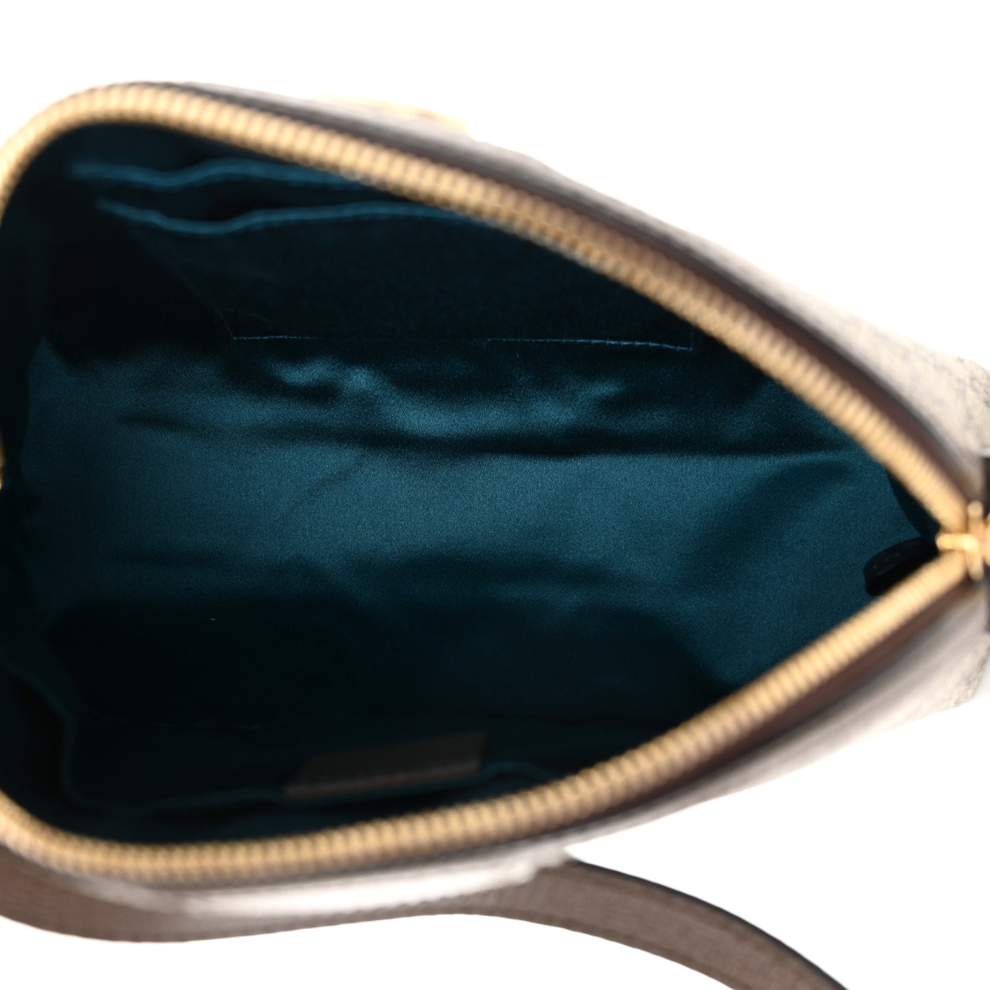 GG Supreme Monogram Textured Dollar Calfskin Web Small Ophidia Dome Shoulder Bag Beige Ebony New Acero