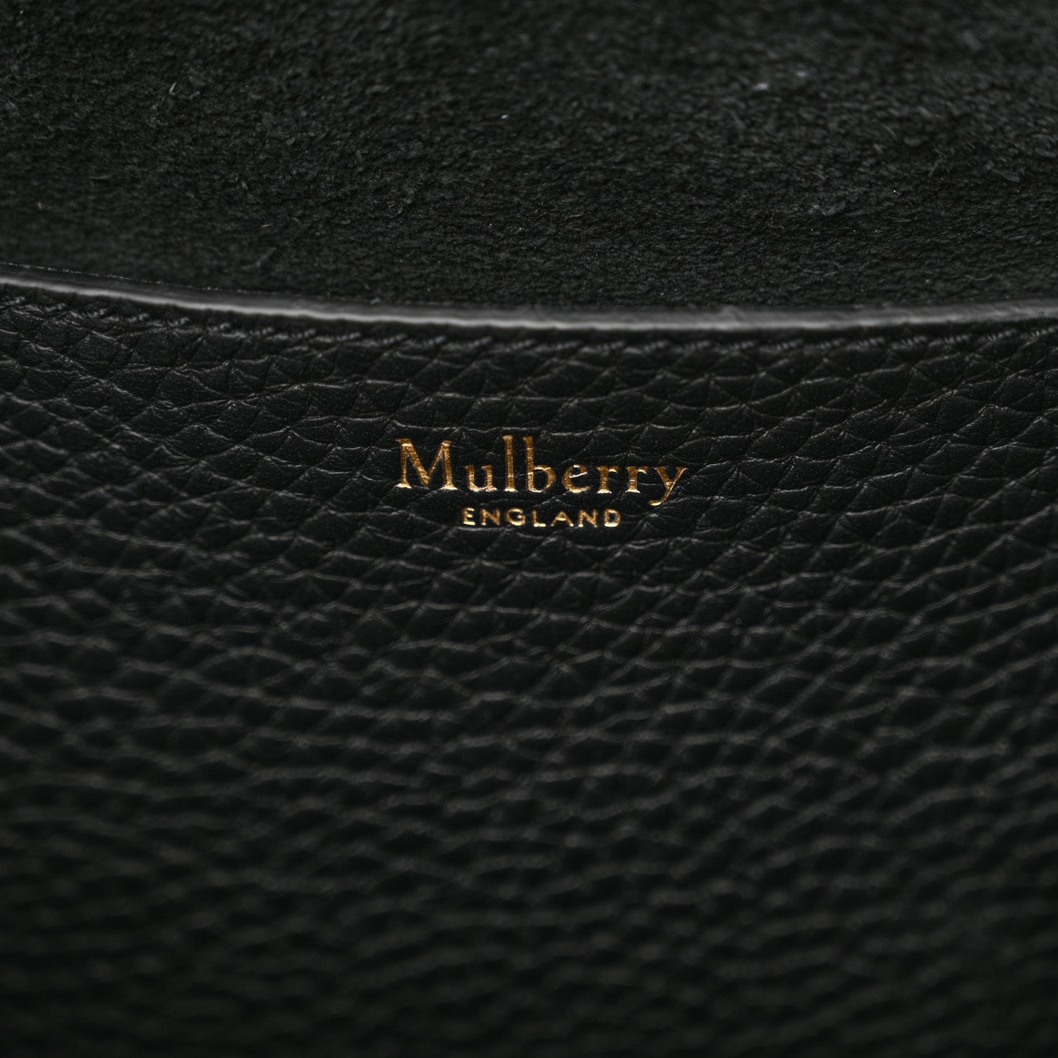 Mulberry Small Classic Grain Calfskin Medium Lily Black 6 of 10