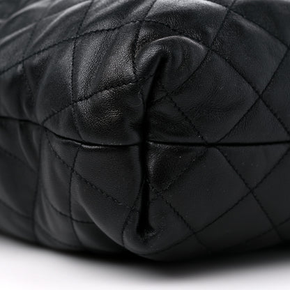Saint Laurent Lambskin Quilted Maxi Icare Shopping Tote Black 9 of 13