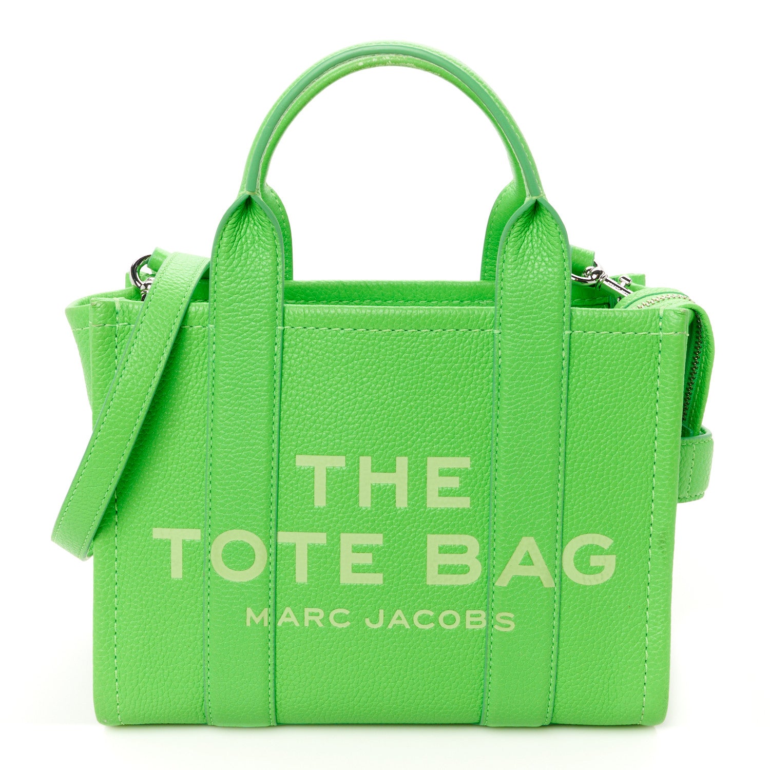 Marc Jacobs Grained Calfskin Small The Tote Bag Apple 1 of 13