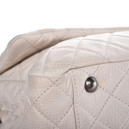 Chanel Calfskin Quilted XXL Travel Flap Bag White 8 of 12