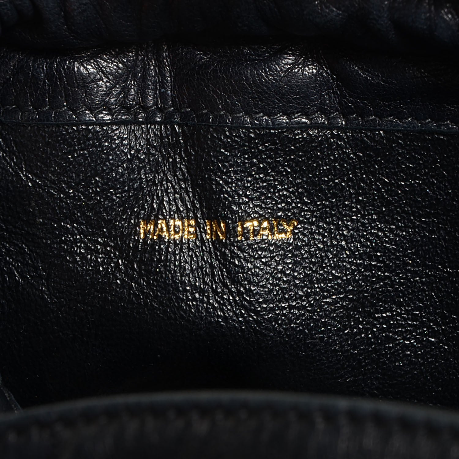 Chanel Lambskin Drawstring Pouch Bag Black 8 of 8