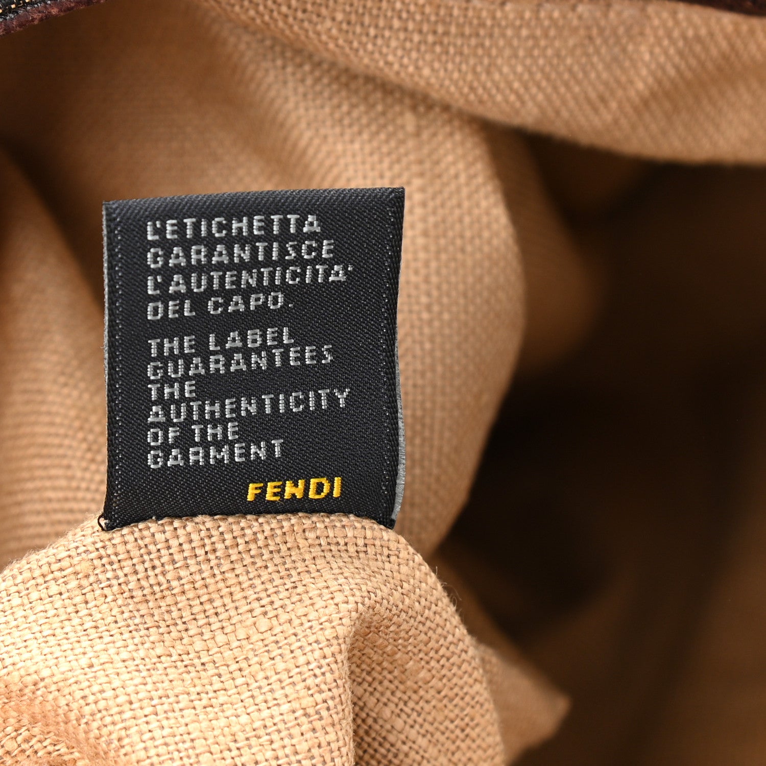 Fendi Zucca Nappa Nuvolata Vitello Tortuga Spy Tobacco Moro 7 of 15