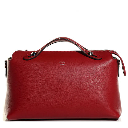 Fendi Vitello Dolce Marmol Medium By The Way Boston Bag Ciliegia 1 of 12