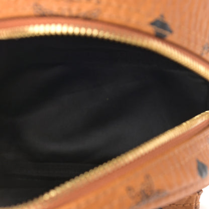 MCM Visetos Side Stud X-Mini Stark Bebe Boo Backpack Cognac 5 of 9