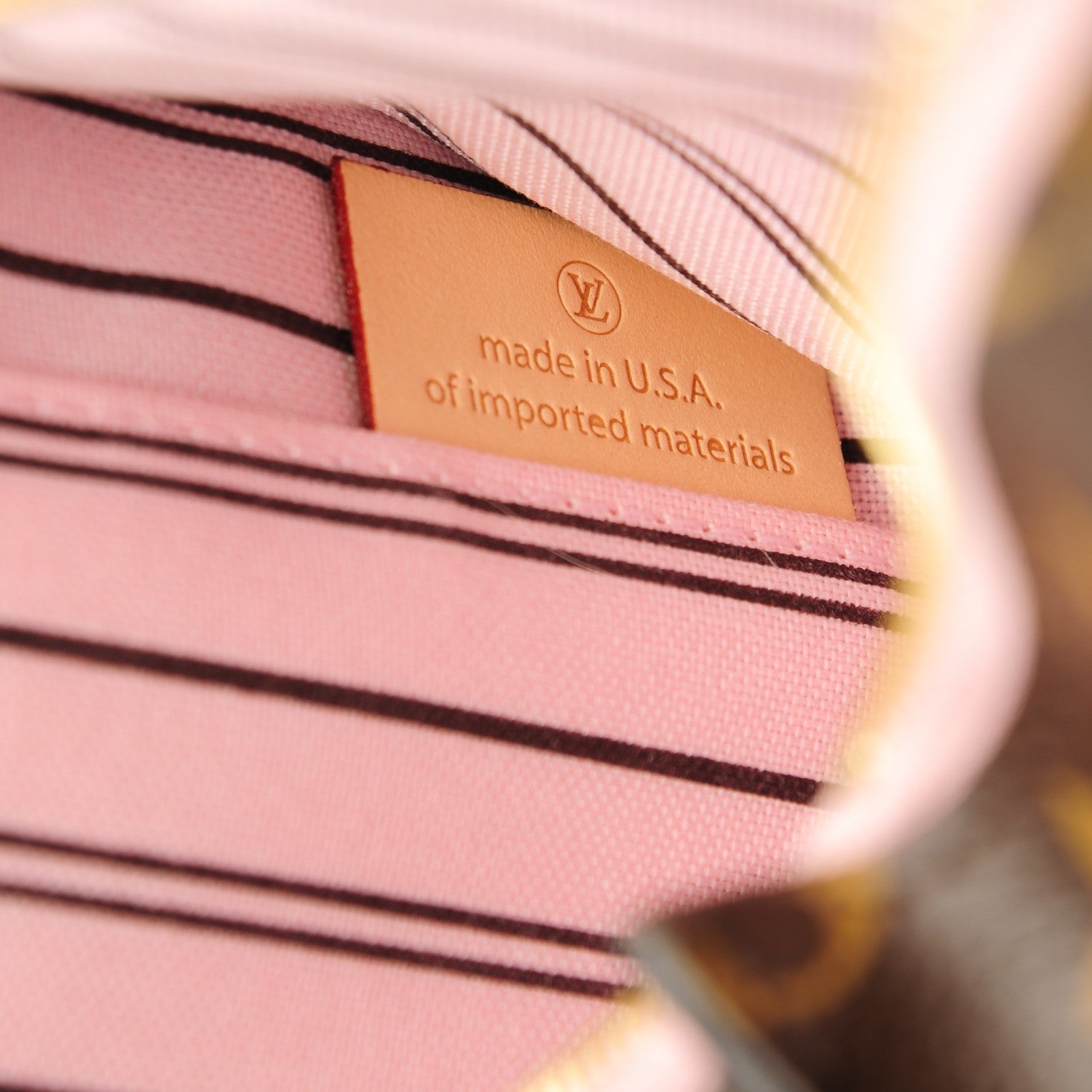 Louis Vuitton Monogram Neverfull MM GM Pochette Rose Ballerine 7 of 8