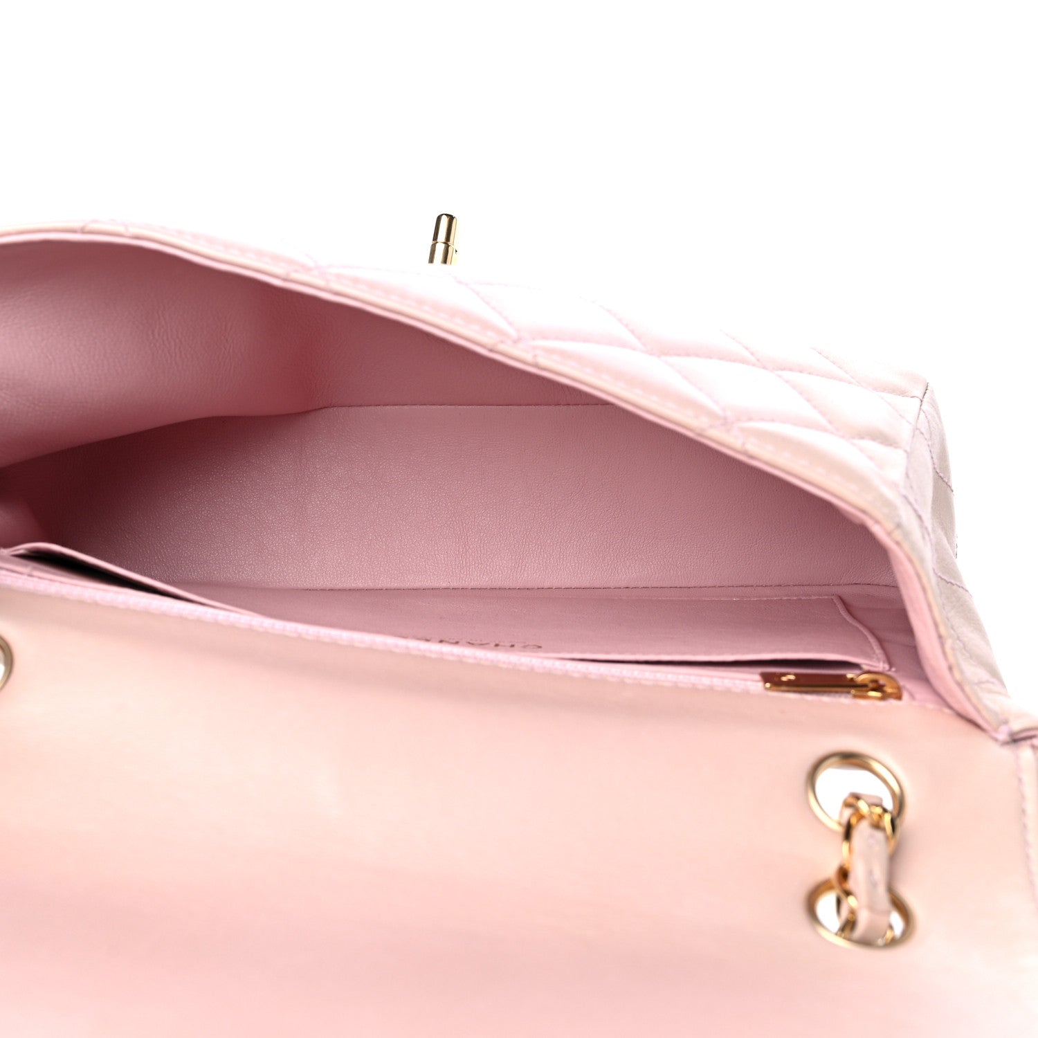 Chanel Lambskin Quilted Medium Single Flap Light Pink 4 of 14