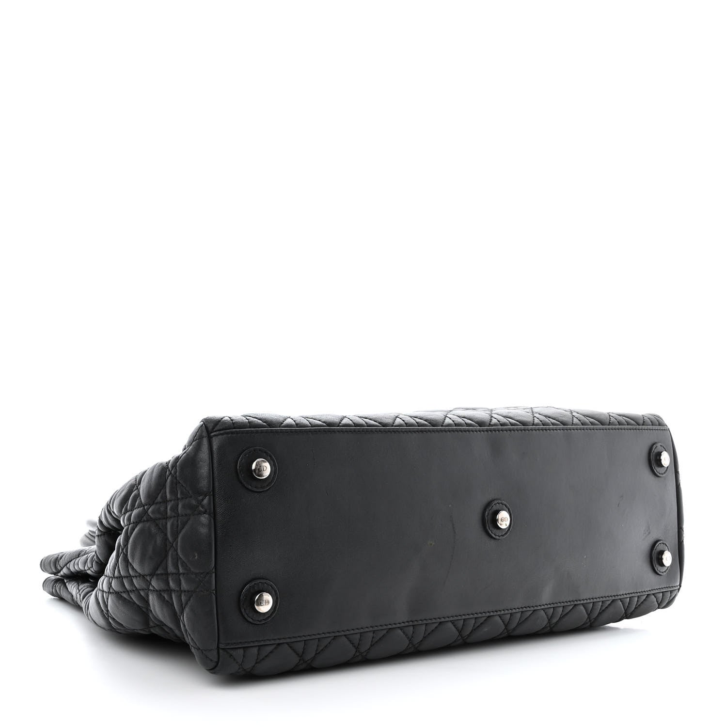 Christian Dior Lambskin Cannage Chri Chri Tote Black 4 of 12
