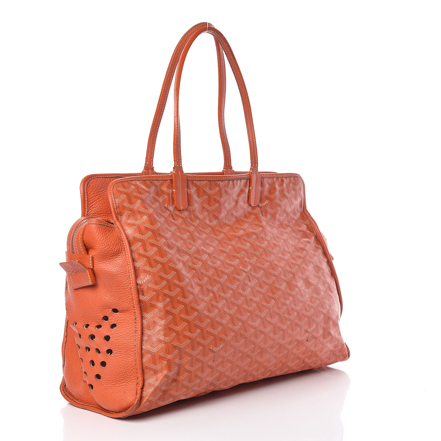 Goyard Goyardine Sac Hardy Pet Carrier PM Orange 4 of 36