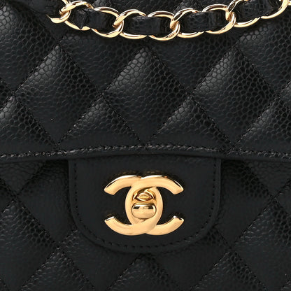 Chanel Caviar Quilted Medium Double Flap Black 9 of 11