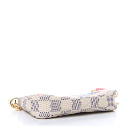 Louis Vuitton Damier Azur 2018 Christmas Animation Mini Pochette Accessories 4 of 8