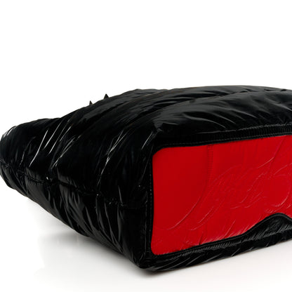 Christian Louboutin Nylon Padded Gloss Large Cabamoon Tote Black 8 of 9