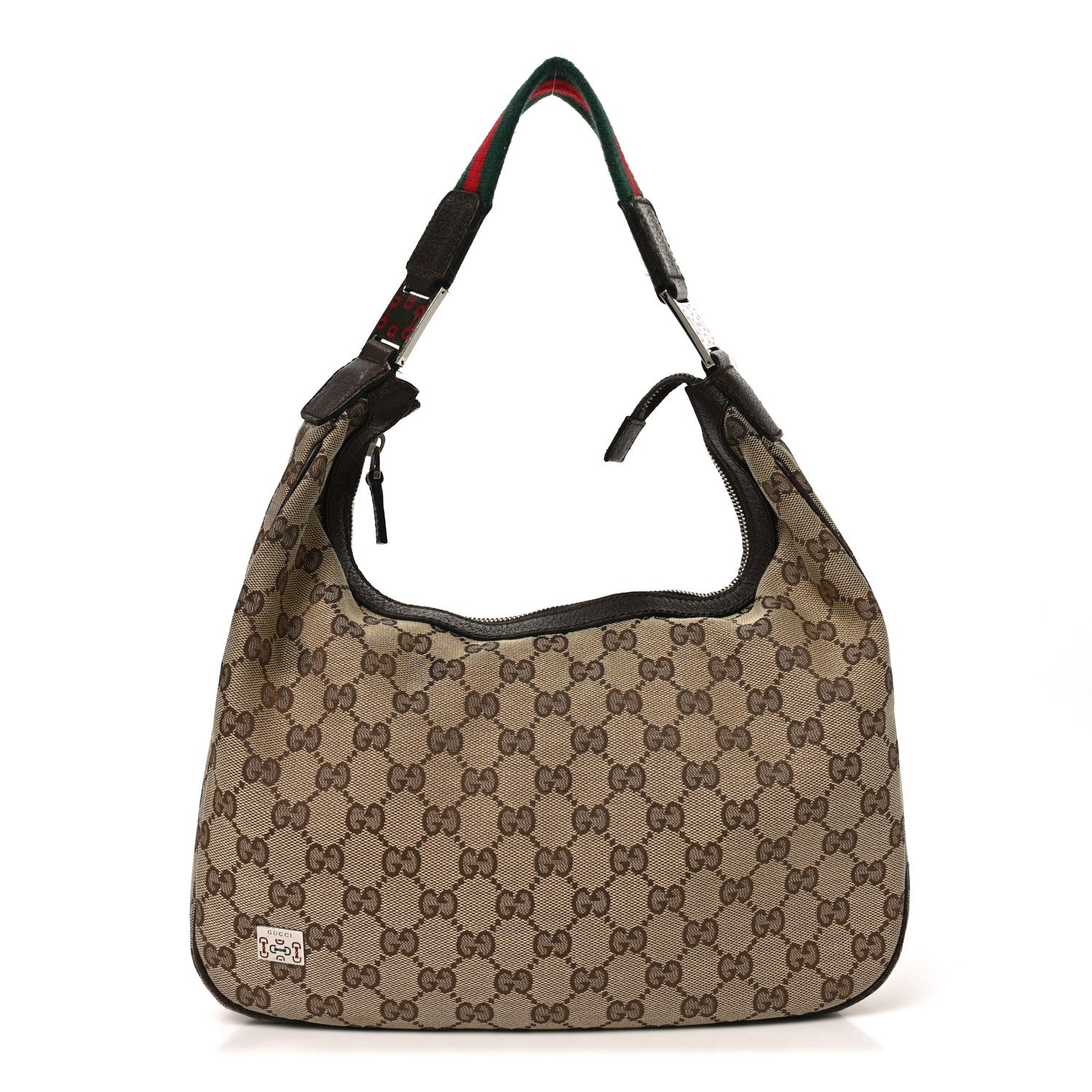 Gucci Monogram Medium Pop Hobo Dark Brown 1 of 11