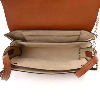Chloe Suede Calfskin Mini Faye Shoulder Bag Tobacco 4 of 10
