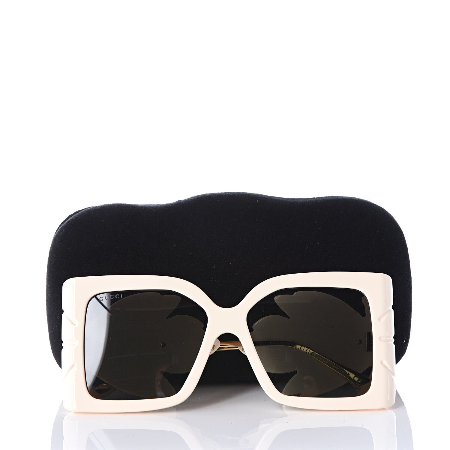 Gucci Acetate Square Frame Wing Sunglasses GG0535S White 9 of 9