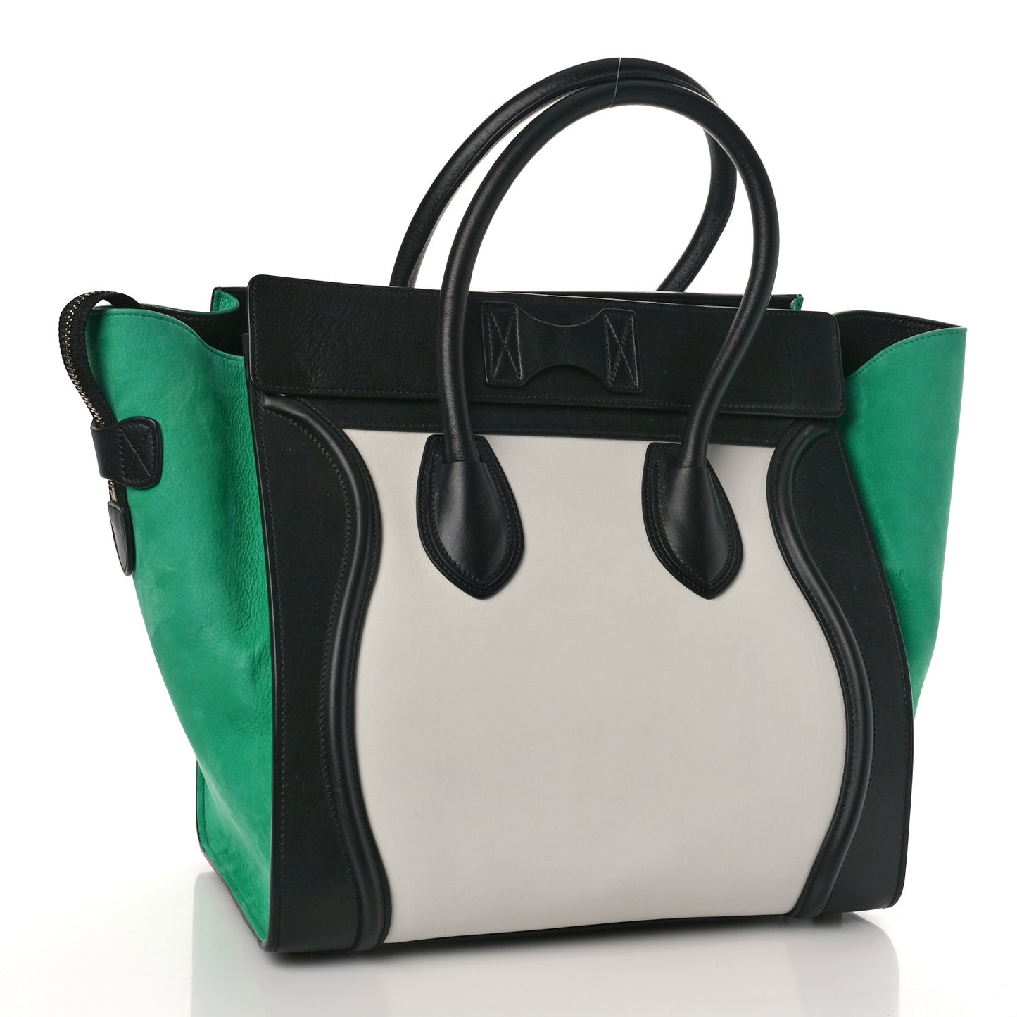 Smooth Calfskin Nubuck Mini Tri-Color Luggage Palm