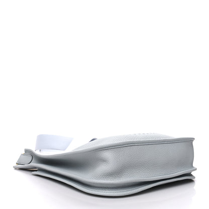 Hermes Taurillon Clemence Evelyne III PM Bleu Pale 4 of 9