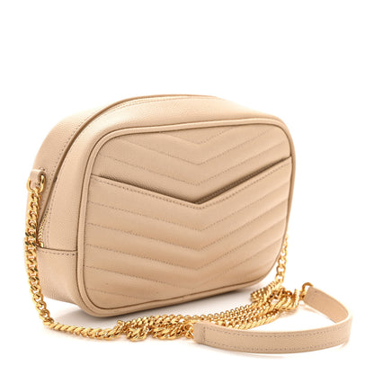 Saint Laurent Grain De Poudre Matelasse Monogram Mini Lou Camera Bag New Powder 3 of 10